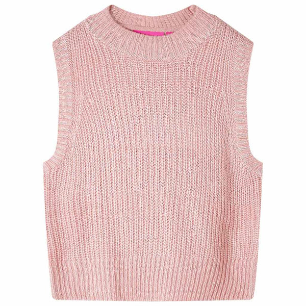 Children's Knitted Vest Light Pink 92