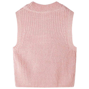Children's Knitted Vest Light Pink 92