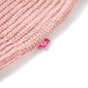 Gilet sans manches tricoté pour enfant rose clair 104