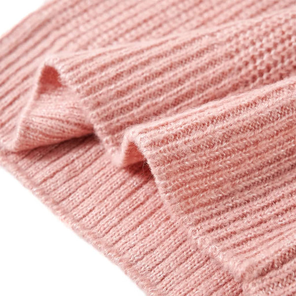 Gilet sans manches tricoté pour enfant rose clair 104
