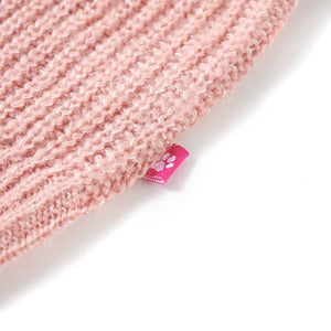 Gilet pull tricoté pour enfant rose clair 116