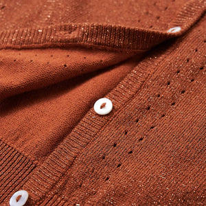 Kinder-Strickjacke Cognac 92