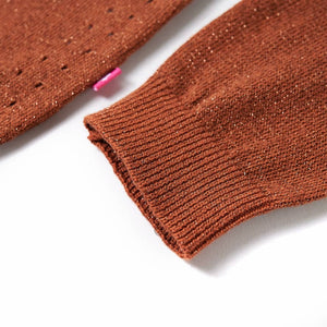 Kinder-Strickjacke Cognac 92