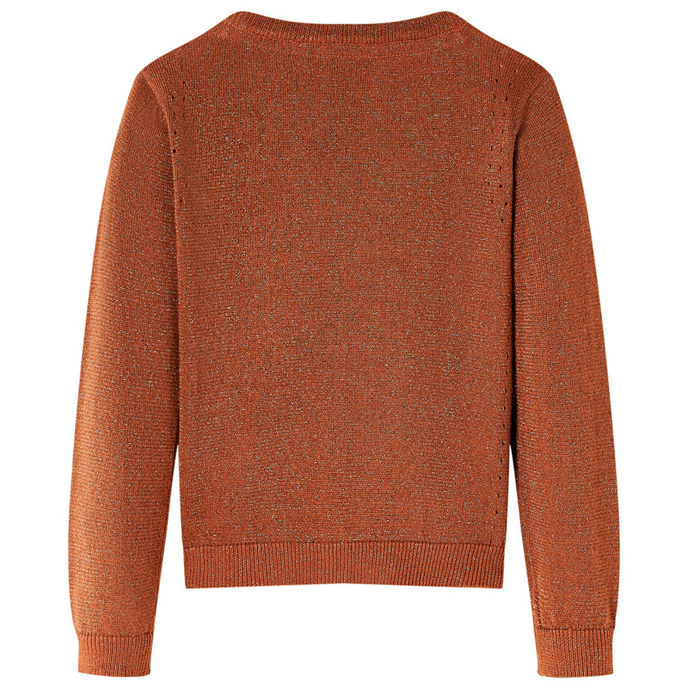 Gilet en tricot enfant cognac 116