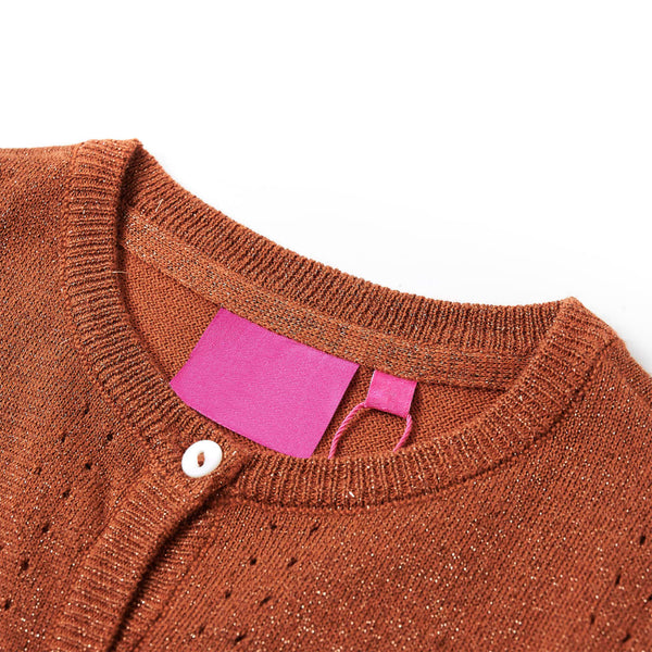 Kinder-Strickjacke Cognac 140