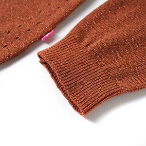 Kinder-Strickjacke Cognac 140