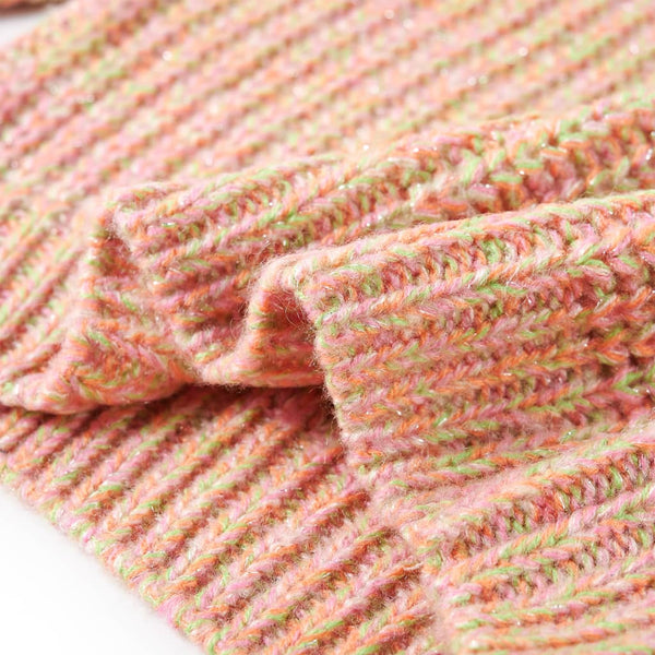 Pull enfant tricoté rose pâle 92