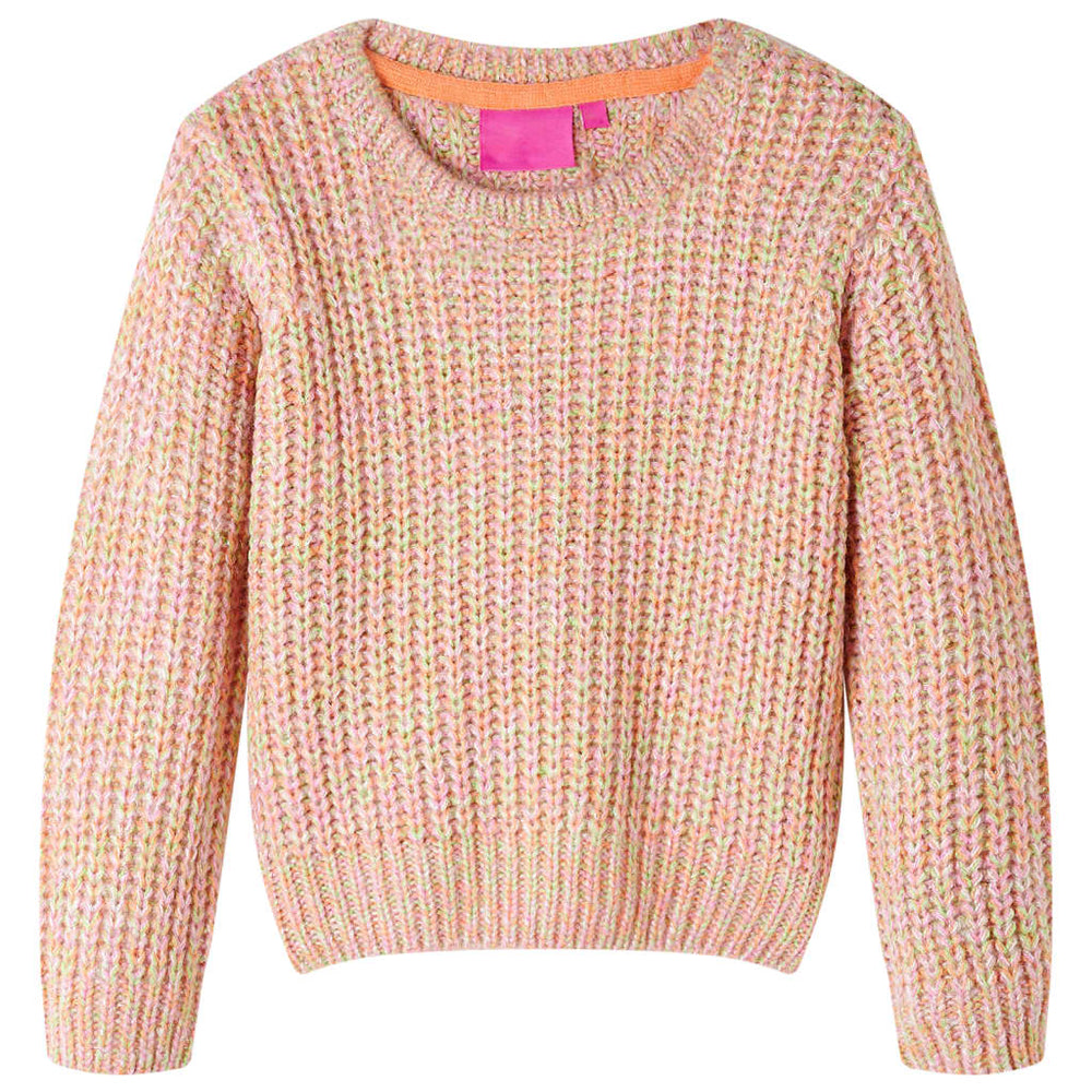 Pull Enfant Tricoté Rose Pâle 104