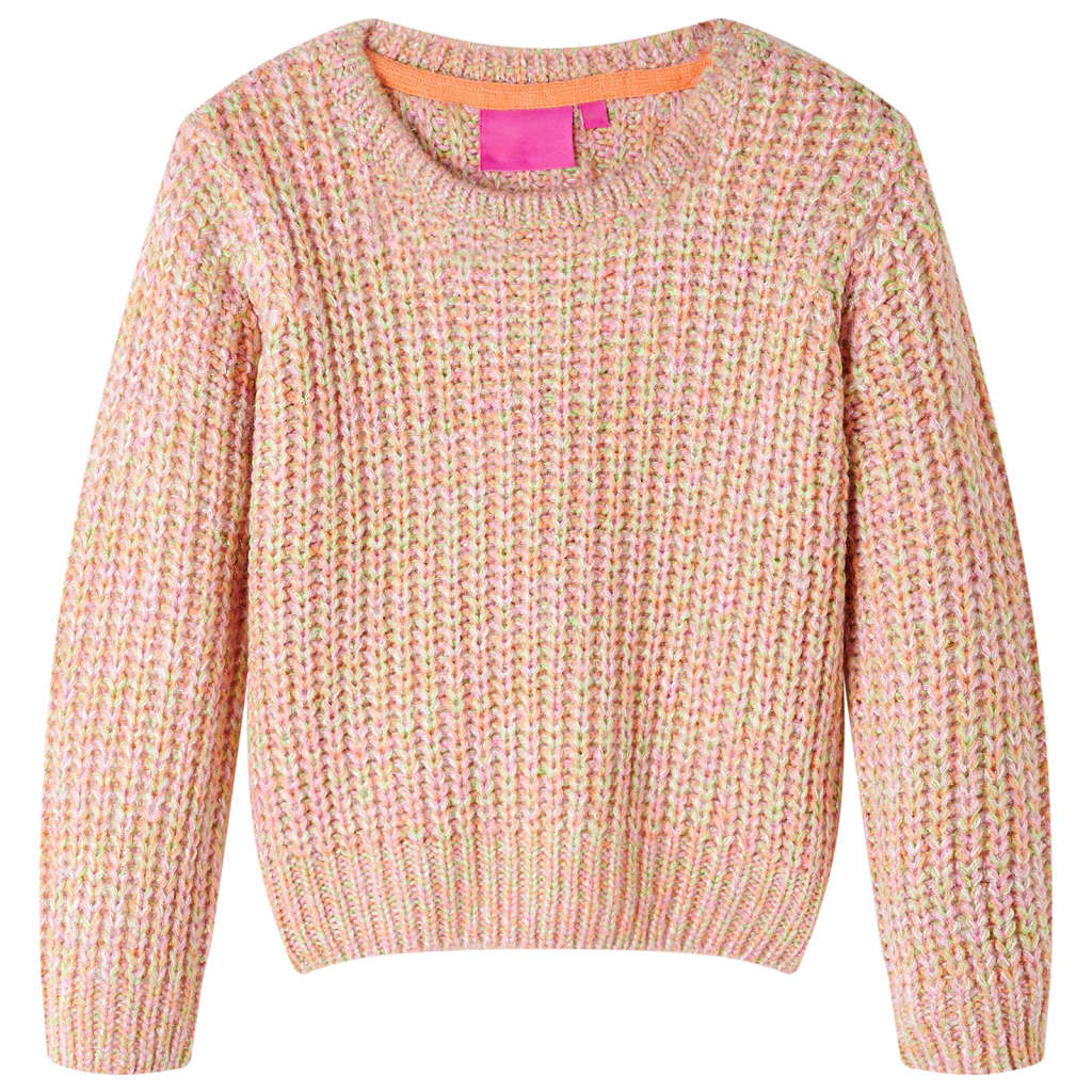 Pull Enfant Tricoté Rose Pâle 104