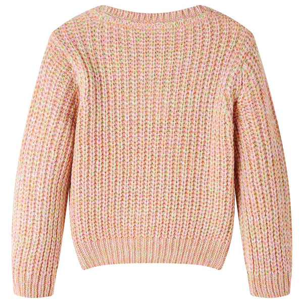 Pull Enfant Tricoté Rose Pâle 104