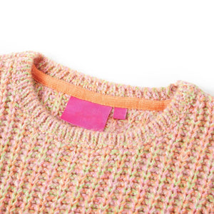 Pull Enfant Tricoté Rose Pâle 104