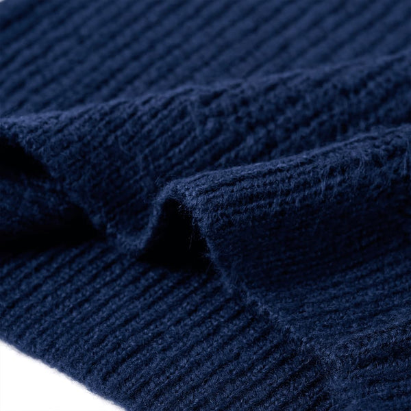 Kinderpullover Gestrickt Marineblau 104