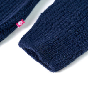 Children's Knitted Sweater Navy Blue 128