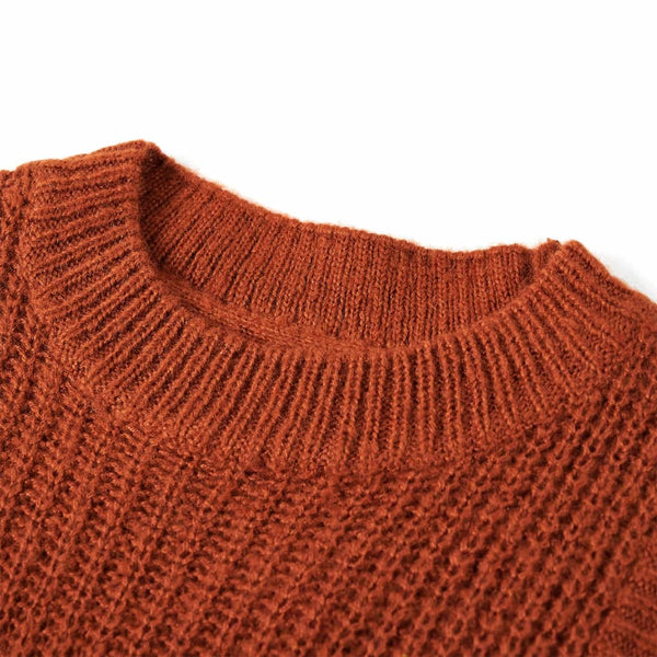 Gilet Enfant Tricoté Cognac 92