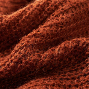 Gilet pull tricoté cognac enfant 104