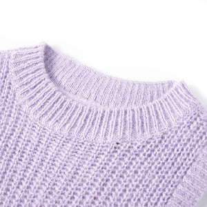 Knitted Children's Sweater Vest Light Purple 104