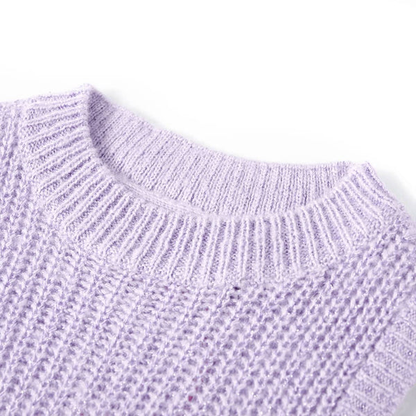 Knitted Children's Sweater Vest Light Purple 104