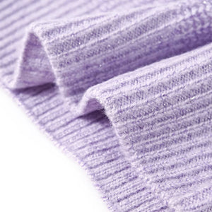 Knitted Children's Sweater Vest Light Purple 104
