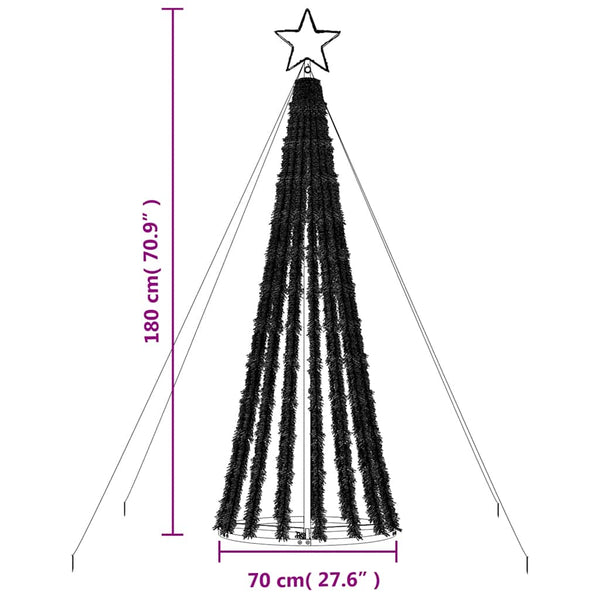 LED Weihnachtsbaum Blau 180cm