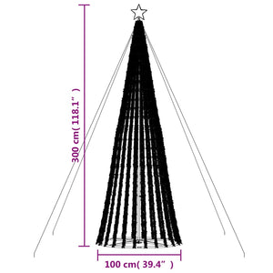 LED Weihnachtsbaum Blau 300 cm, 688 LEDs