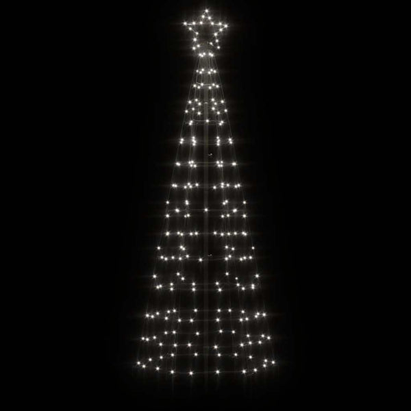 LED Weihnachtsbaum mit Erdspießen, Kaltweiß, 180cm