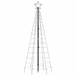 LED Weihnachtsbaum mit Erdspießen, Kaltweiß, 180cm