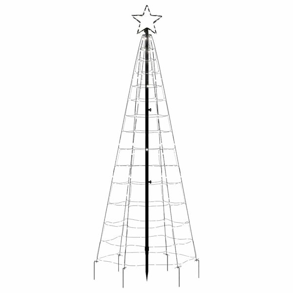 LED Weihnachtsbaum mit Erdspießen, Kaltweiß, 180cm
