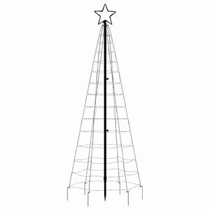 LED Weihnachtsbaum mit Erdspießen, Kaltweiß, 180cm