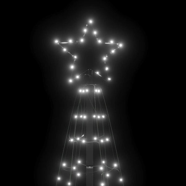 LED Weihnachtsbaum mit Erdspießen, Kaltweiß, 180cm