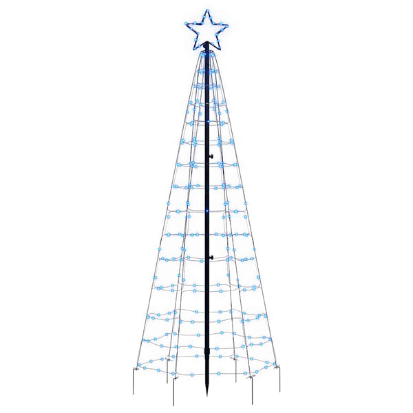 LED Weihnachtsbaum Blau 180cm mit Erdspießen