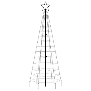 LED Weihnachtsbaum Blau 180cm mit Erdspießen