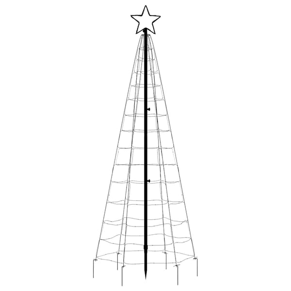 LED Weihnachtsbaum Blau 180cm mit Erdspießen