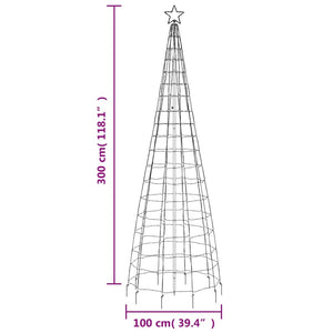 LED Weihnachtsbaum Blau 300cm