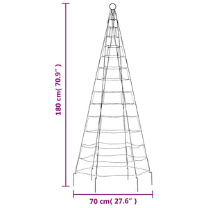 LED-Weihnachtsbaum 180 cm mit 200 kaltweißen LEDs