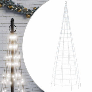 vidaXL Sapin de Noël à LED 550 LED Blanc Froid 300 cm