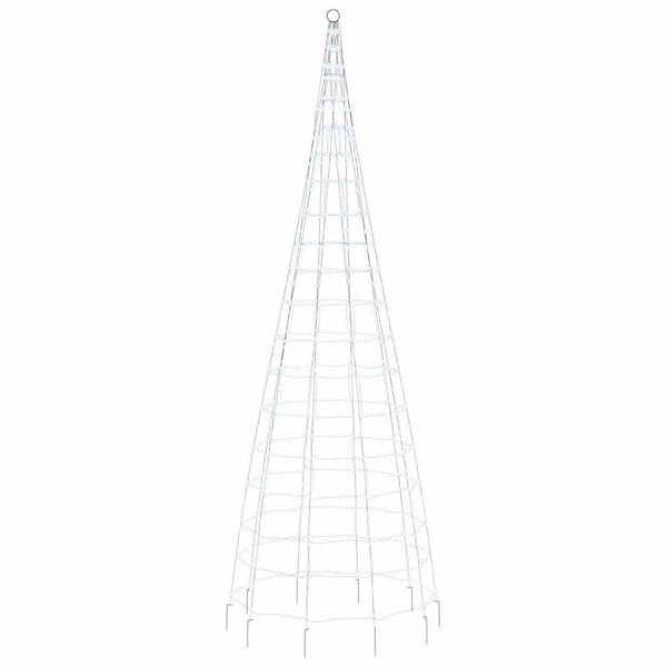vidaXL Sapin de Noël à LED 550 LED Blanc Froid 300 cm