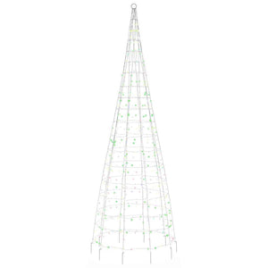 vidaXL Sapin de Noël LED 550 LED Multicolore 300 cm