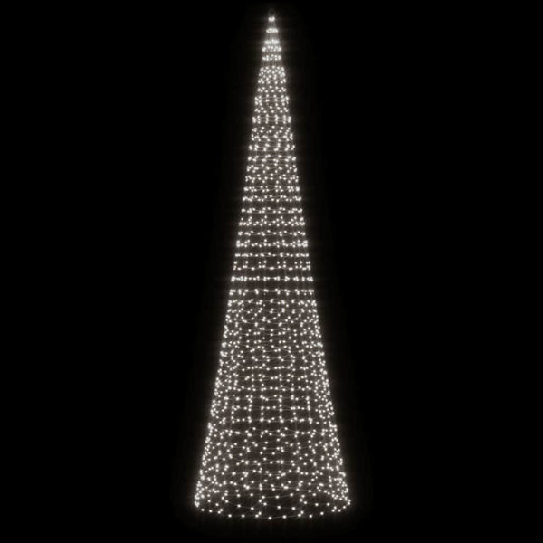 vidaXL Sapin de Noël à LED 1534 LED Blanc froid 500 cm