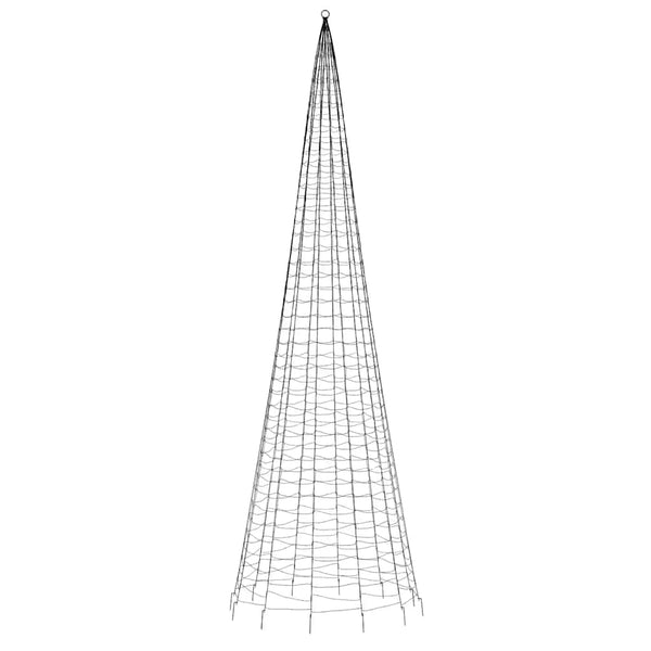 vidaXL Sapin de Noël à LED 1534 LED Blanc froid 500 cm