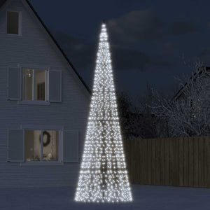 vidaXL Sapin de Noël à LED 1534 LED Blanc froid 500 cm