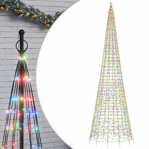 vidaXL Sapin de Noël LED 1534 LED Multicolore 500 cm