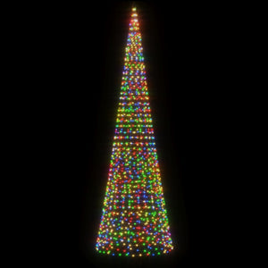 vidaXL Sapin de Noël LED 1534 LED Multicolore 500 cm