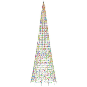 vidaXL Sapin de Noël LED 1534 LED Multicolore 500 cm