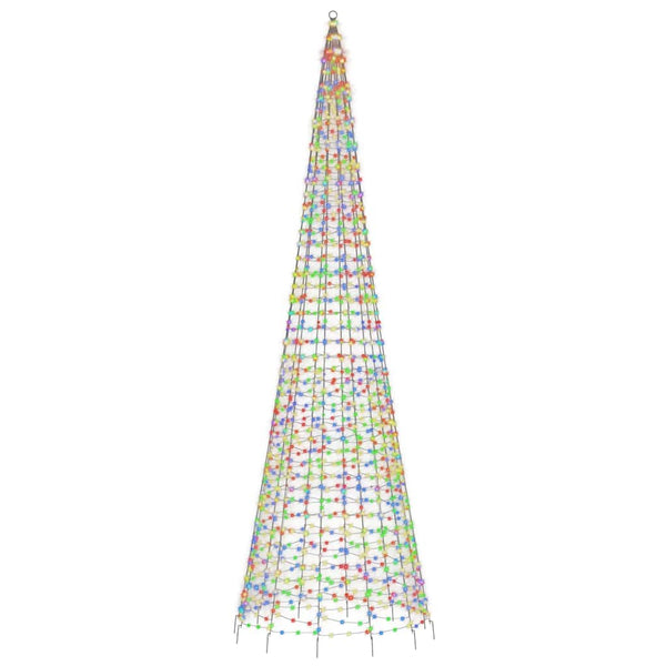 vidaXL Sapin de Noël LED 1534 LED Multicolore 500 cm