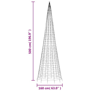 LED Weihnachtsbaum Blau 500cm