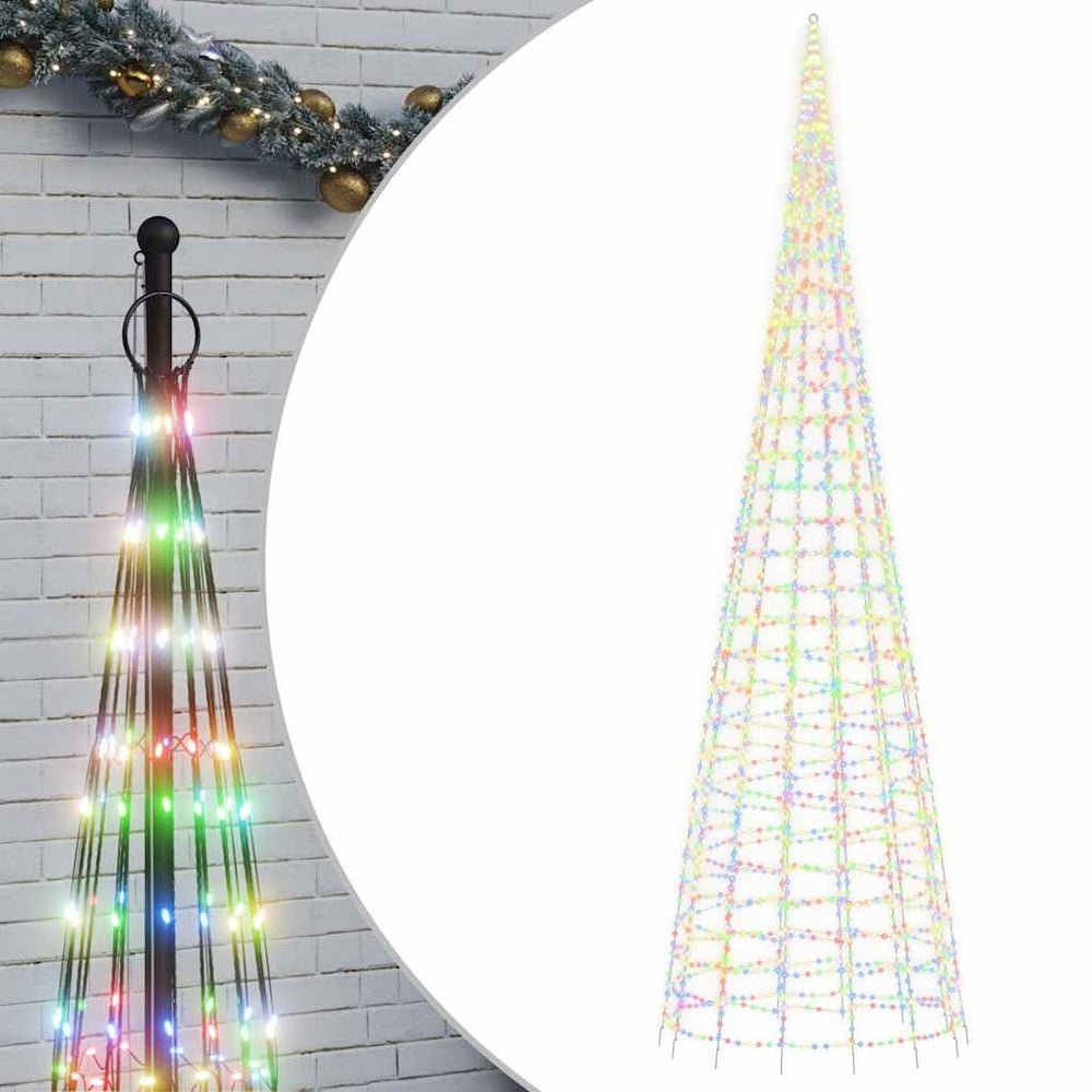 LED Weihnachtsbaum 3000 LEDs 800cm Mehrfarbig