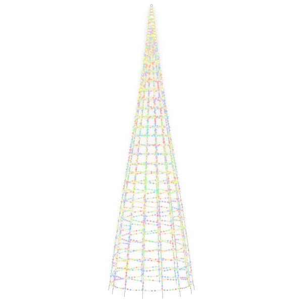 LED Weihnachtsbaum 3000 LEDs 800cm Mehrfarbig