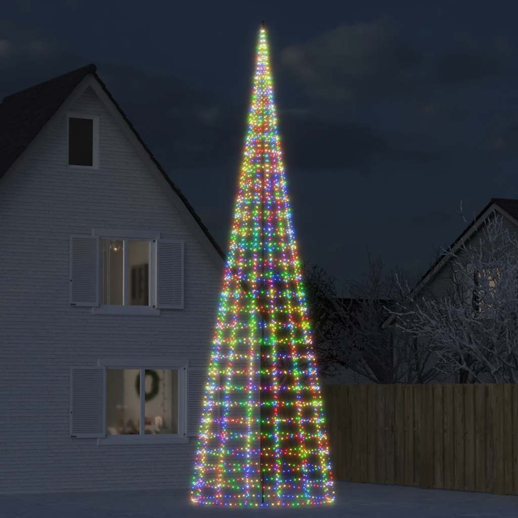 LED Weihnachtsbaum 3000 LEDs 800cm Mehrfarbig