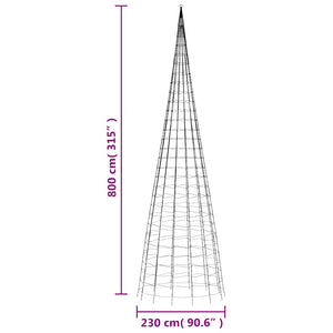 LED Weihnachtsbaum Blau 800 cm