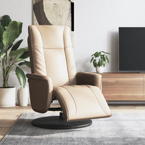 Relaxsessel Cappuccino-Braun mit Fußteil